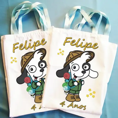 Bolsinha Ecobag Sacolinha Personalizada Doky