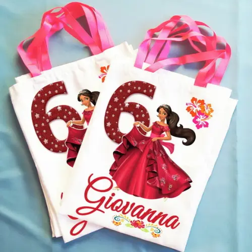 Bolsinha Ecobag Sacolinha Personalizada Elena de Avalor