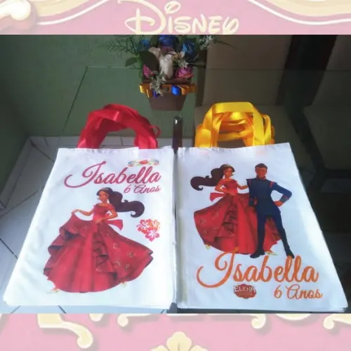 Bolsinha Ecobag Sacolinha Personalizada Elena de Avalor