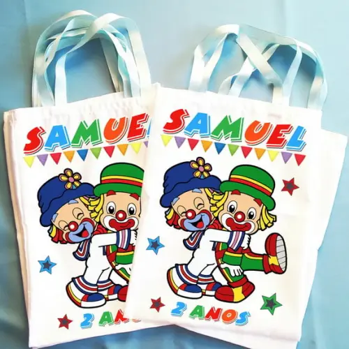 Bolsinha Ecobag Sacolinha Personalizada Patati Patatá