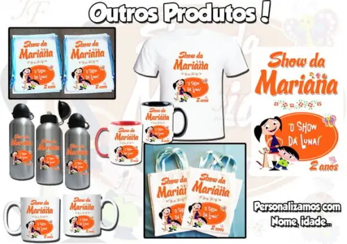 Bolsinha Ecobag Sacolinha Personalizada Show da Luna