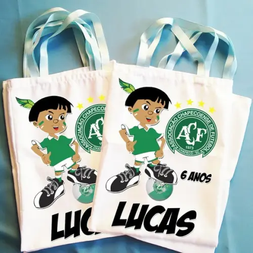 Bolsinha Ecobag Sacolinha Personalizada Time Chapecoense