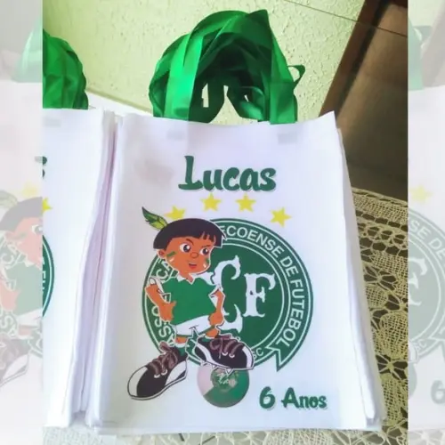 Bolsinha Ecobag Sacolinha Personalizada Time Chapecoense