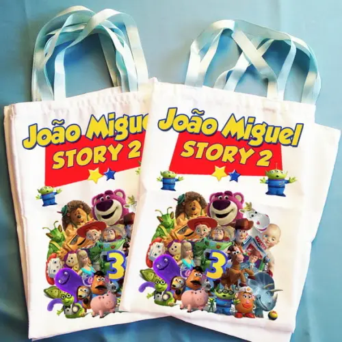 Bolsinha Ecobag Sacolinha Personalizada Toy Story