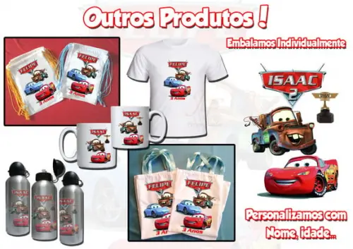 Bolsinha Macqueen Filme Carros Personalizada