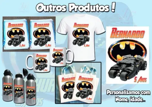 Camiseta Adulto Infantil Personalizada Batman