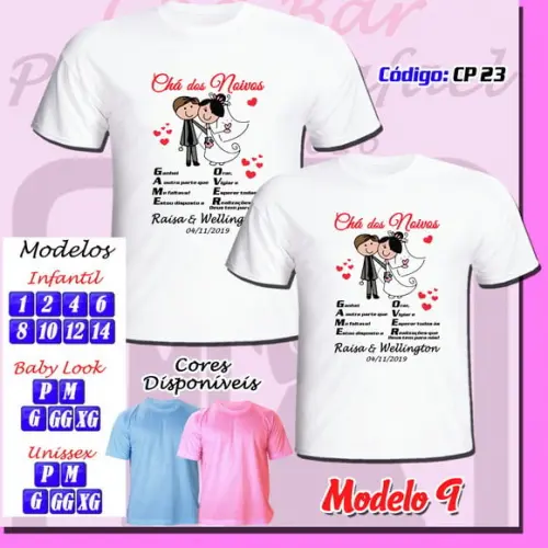 Camiseta Chá Bar Cha dos Noivos Chá de Panela