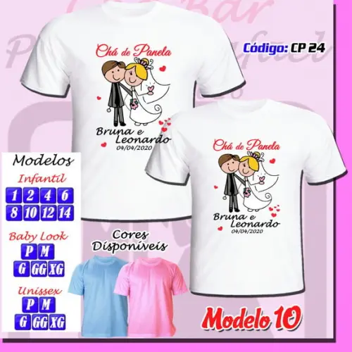 Camiseta Chá Bar Cha dos Noivos Chá de Panela