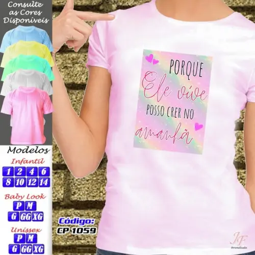 Camiseta Cristã Personalizada