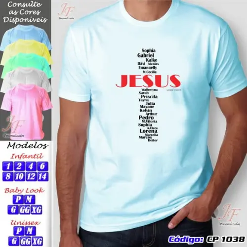 Camiseta Cristã Personalizada