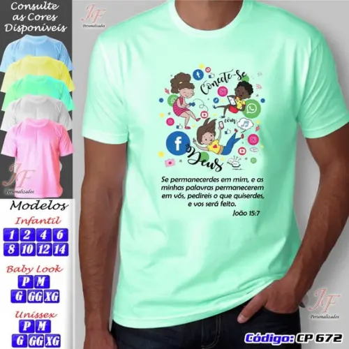 Camiseta Cristã Personalizada
