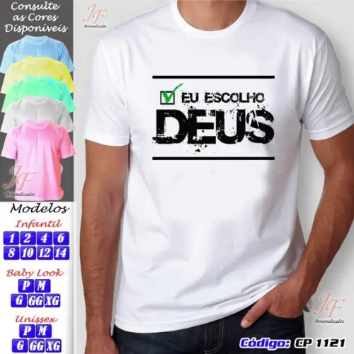 Camiseta Cristã Personalizada