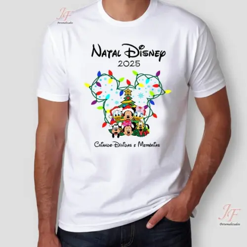 Camiseta Feliz Natal | 02 Unidades | 100% Algodão | Ano Novo
