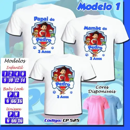 Camiseta Patrulha Canina