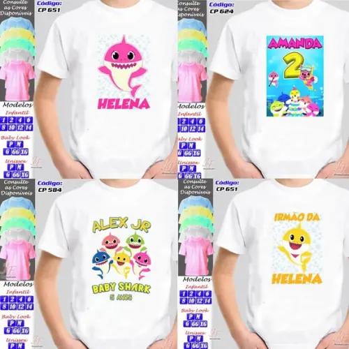 Camiseta Personalizada Baby Shark