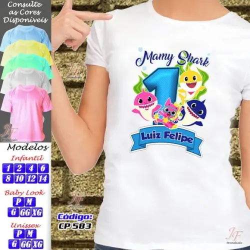Camiseta Personalizada Baby Shark
