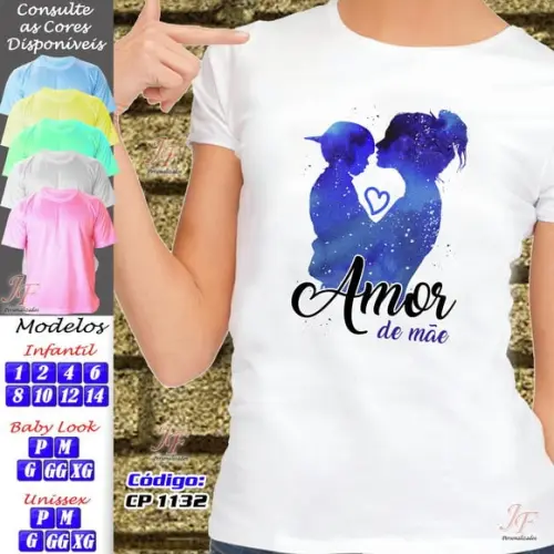 Camiseta Personalizada Mamãe Dia das Mães