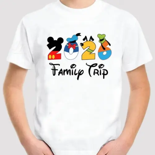 Camiseta Viagem em Família | 03 Unidades | 100% Algodão