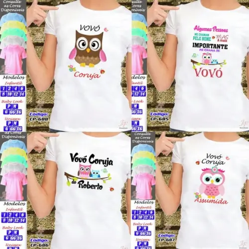 Camiseta Vovó Personalizada