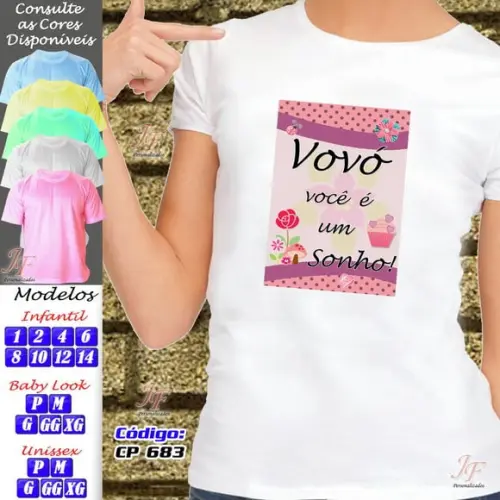 Camiseta Vovô Personalizada