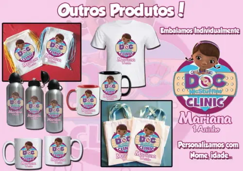 Mochilinha Ecobag Doutora Brinquedos