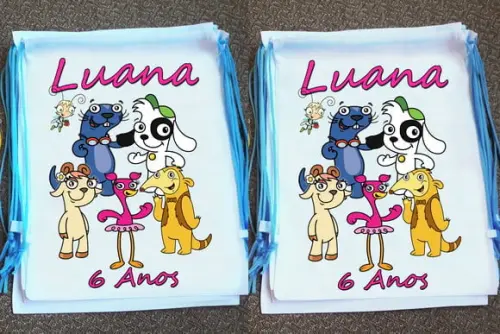 Mochilinha Ecobag Sacochila Personalizada Doky