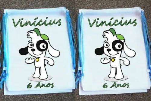 Mochilinha Ecobag Sacochila Personalizada Doky