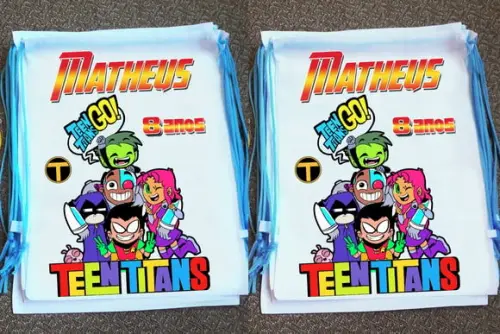 Mochilinha Jovens Titans Personalizada