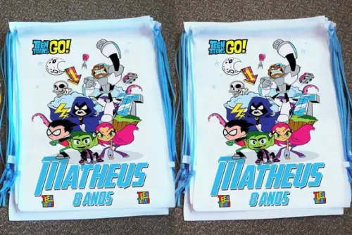 Mochilinha Jovens Titans Personalizada