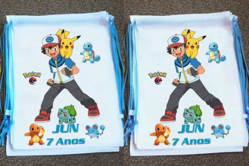 Mochilinha Pokemon Personalizada