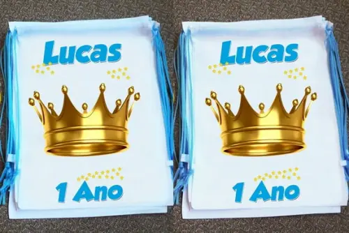 Mochilinha Sacochila Ecobag Pequeno Príncipe Personalizada