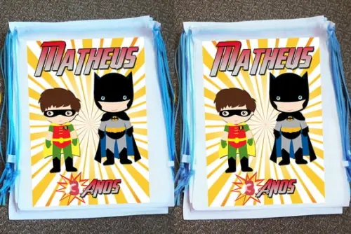 Mochilinhas Batman Personalizada