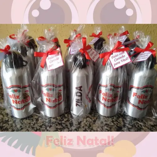 Squeeze Alumínio 500 ml Personalizada Natal Professores
