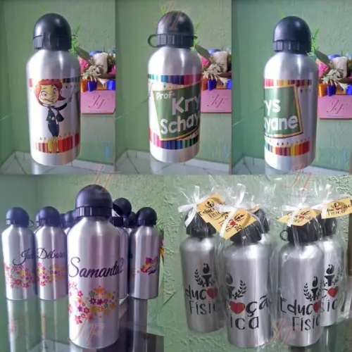 Squeeze Alumínio 500 ml Personalizada Professores Formatura