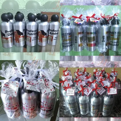 Squeeze Alumínio 500 Ml Personalizada Professores Formaturas