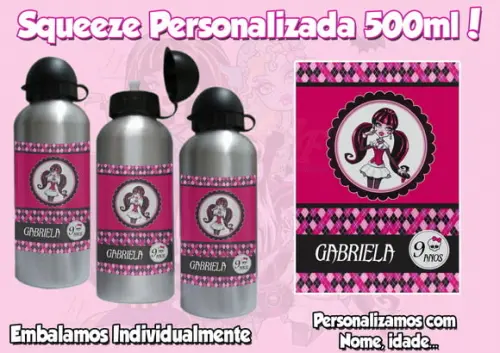 Squeeze Alumínio Monster Personalizada