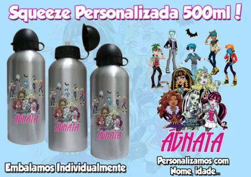 Squeeze Alumínio Monster Personalizada