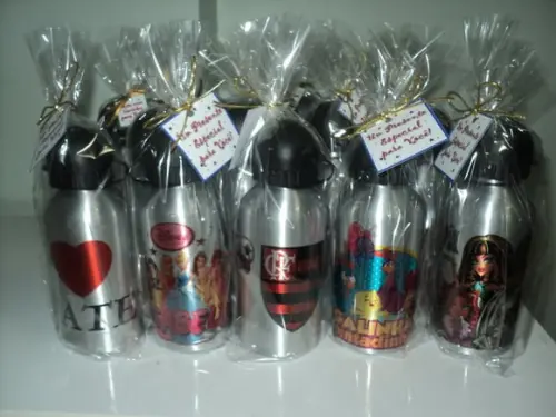 Squeeze Garrafinha Alumínio 500 ml Personalizada Ano Novo