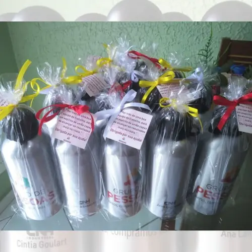 Squeeze Garrafinha Alumínio 500 ml Personalizada 15 Anos