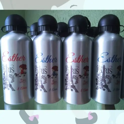 Squeeze Garrafinha Alumínio 500 ml Personalizada Paris