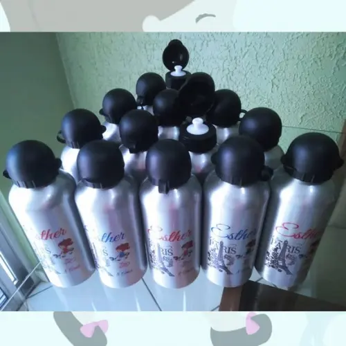 Squeeze Garrafinha Alumínio 500 ml Personalizada Paris