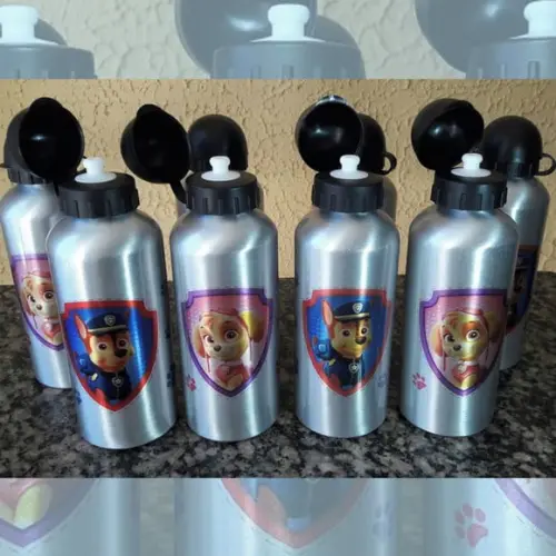 Squeeze Garrafinha Alumínio Personalizada Patrulha Canina