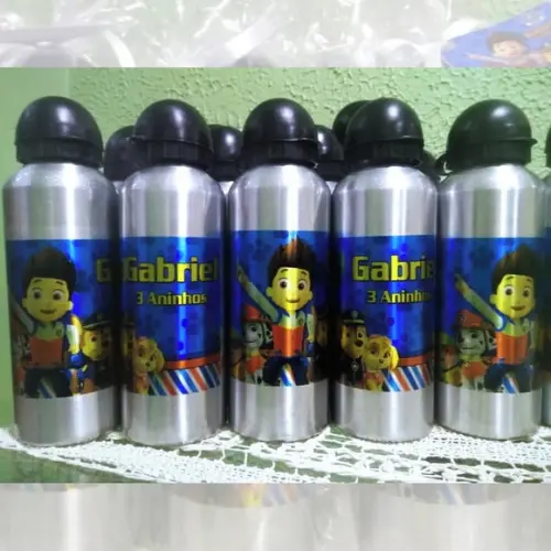 Squeeze Garrafinha em Alumínio 500 ml Patrulha Canina