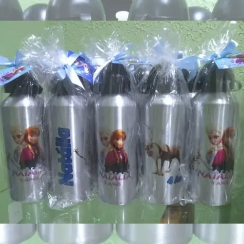 Squeeze Garrafinha em Alumínio 500 ml Personalizado Frozen