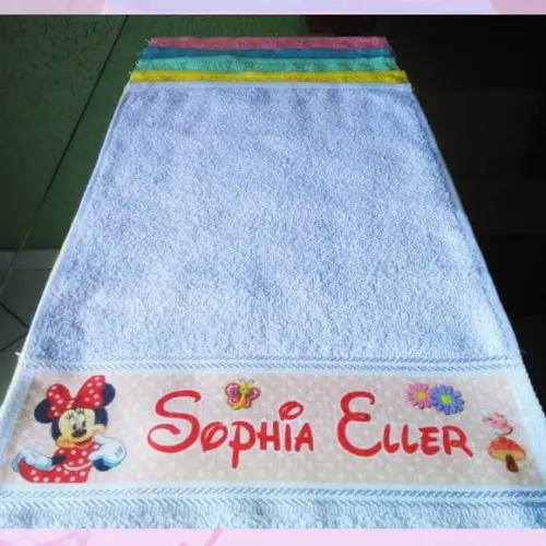 Toalhinha de Mãos Personalizada_Várias cores_Minnie