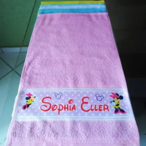 Toalhinha de Mãos Personalizada_Várias cores_Minnie