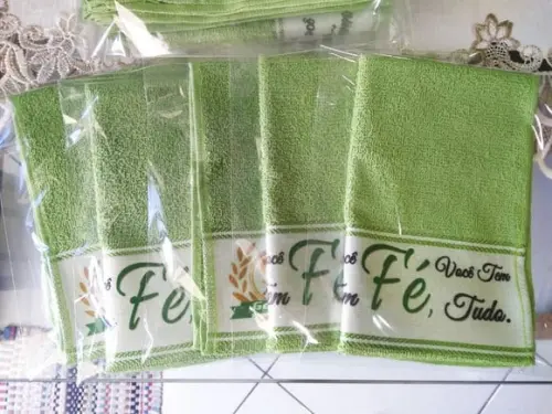 Toalhinha de Mãos Personalizada Várias cores