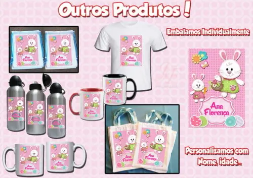 Toalhinha de Mãos Personalizada_Várias cores_Páscoa