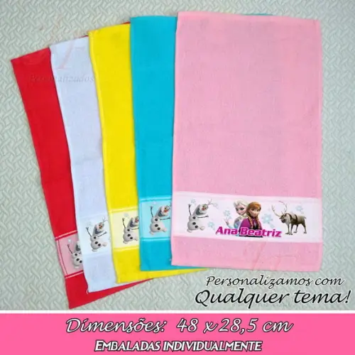 Toalhinha Personalizada Várias cores