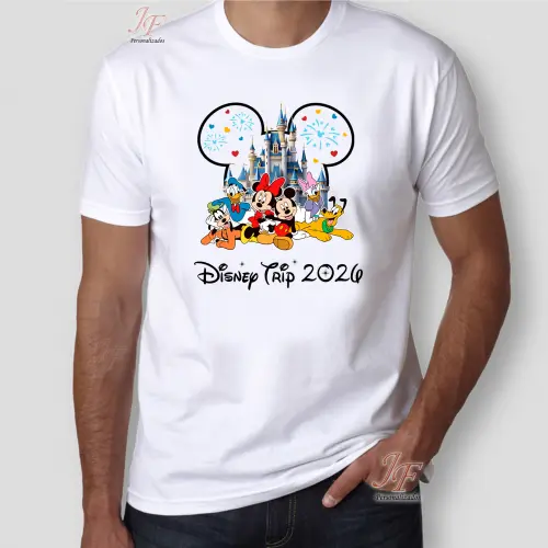 Camiseta Viagem em Família | 07 Unidades | 100% Algodão